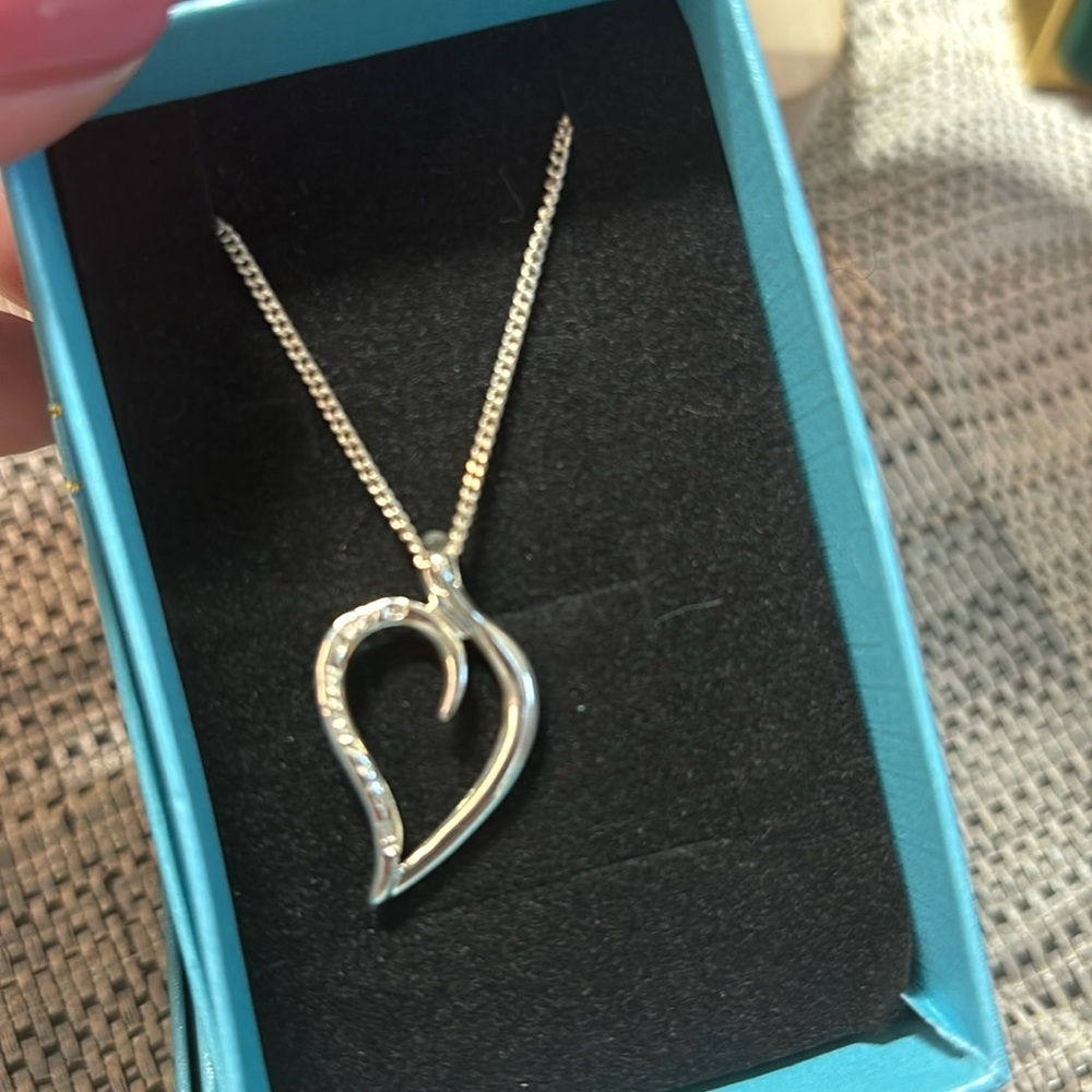 Tiffany & Co. Sterling Heart Necklace
